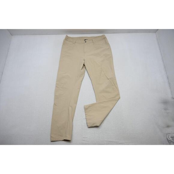 North Face Nylon Pants Stretch Camp Fishing Beige Light Weight Mens Sz 36 x 32 - Picture 2 of 8